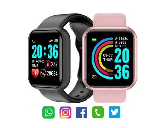 Relógio Inteligente Smartwatch Feminino Rose Oferta Promoção